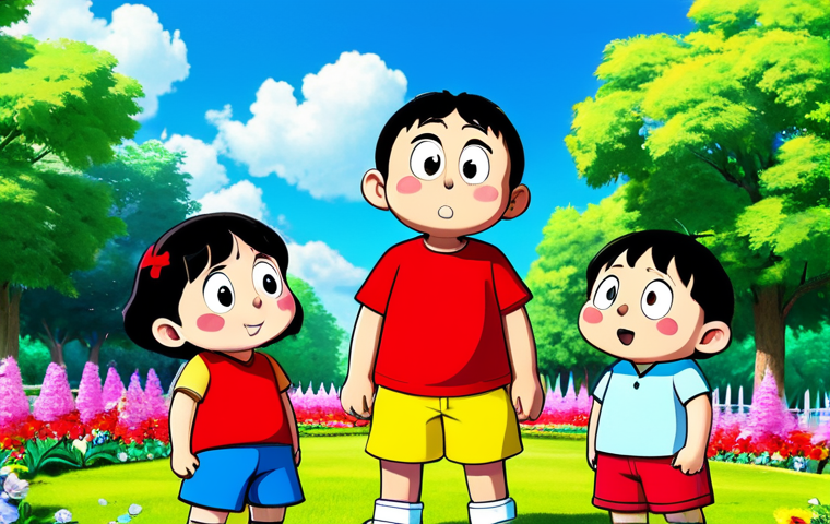 **

"Shin Chan mischievously playing with his friends in a vibrant park, fully clothed in his signature red shirt and yellow shorts, surrounded by colorful flowers and a sunny sky, appropriate attire, safe for work, perfect anatomy, natural proportions, family-friendly cartoon style, high quality animation"

**